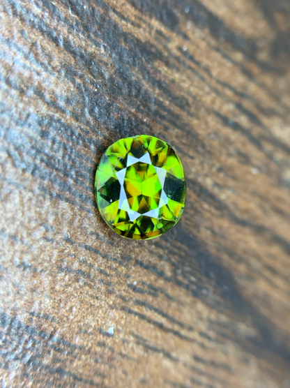1.15ct Fire Sphene – AAA Grade Oval Cut Titanite Gemstone from Skardu, Pakistan