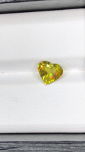 1.40ct Heart-Shaped Fire Sphene – Rare Natural Titanite Gemstone from Zagi Mine, Pakistan