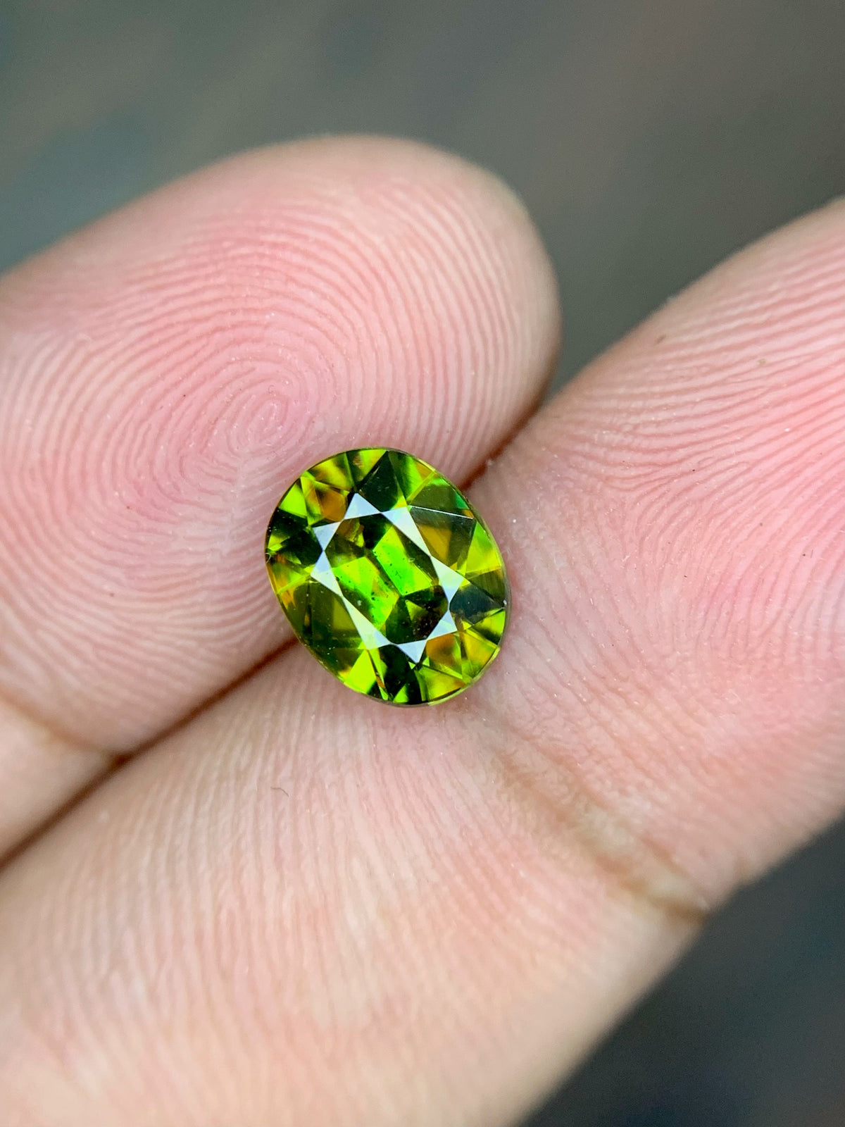 1.45 CT Oval Cut Sphene Gemstone: Himalayan Origin