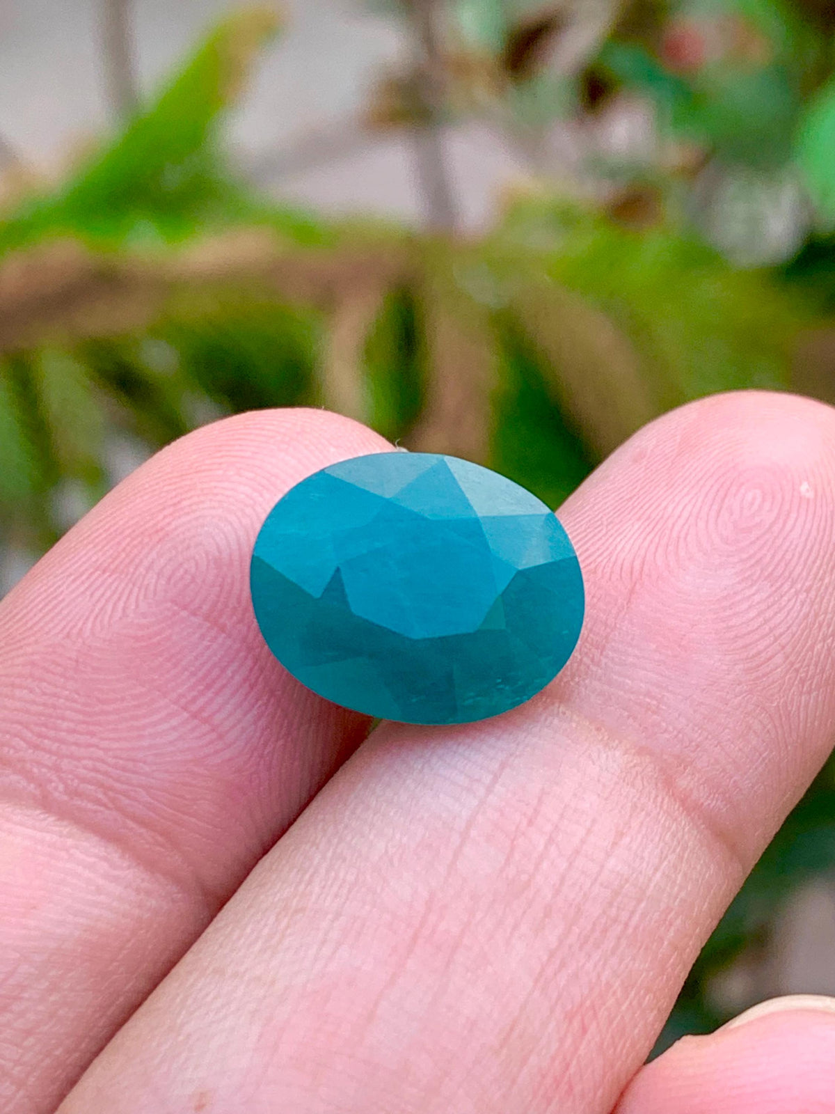 Grandidierite Cabochon: 9.30 CT Bluish Green Gemstone from Madagascar