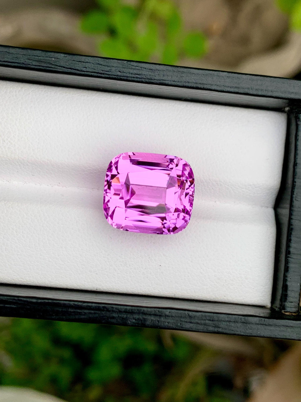 Natural Pink Kunzite Gemstone: 23.30 CT Cushion Cut, Afghanistan