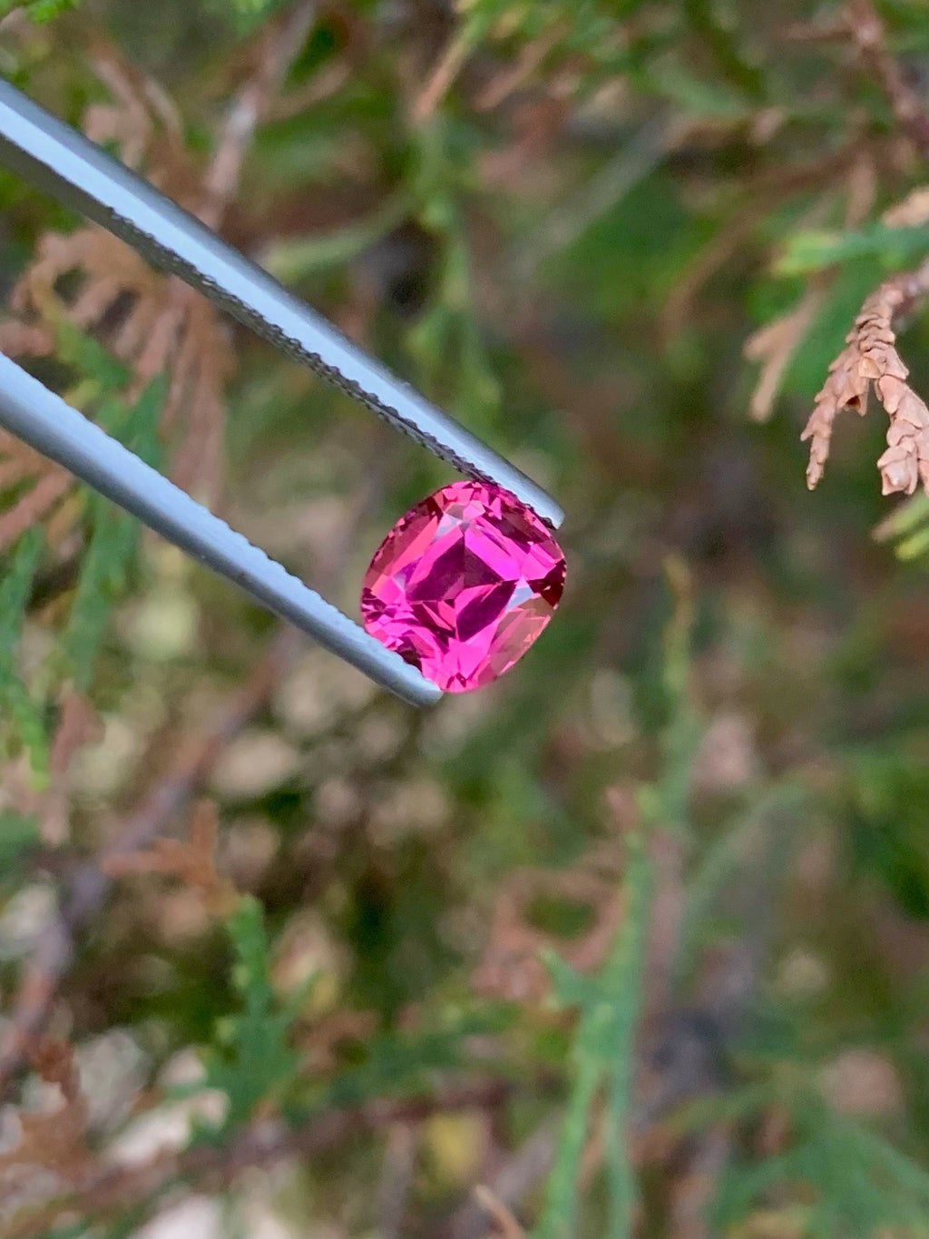 Natural Pink Tourmaline Gemstone: 2.00 CT Cushion Cut, Afghanistan Origin