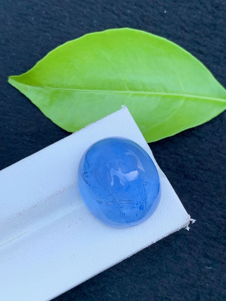 Santa Maria Aquamarine Cabochon: 37.25 CT Oval Gemstone