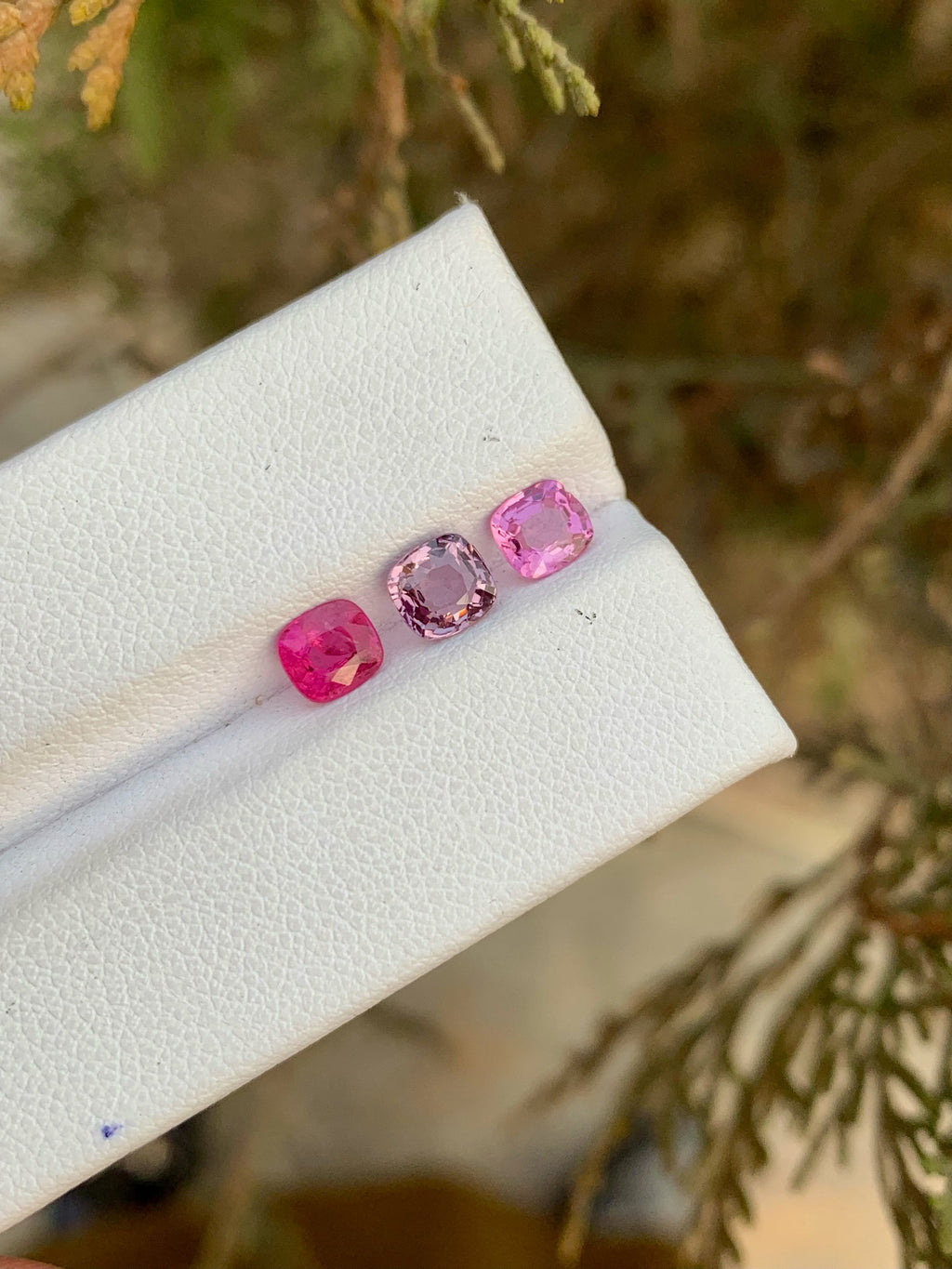 Magenta Red Spinel Gemstone Lot: Cushion Cut, Ring Size, 1.95ct