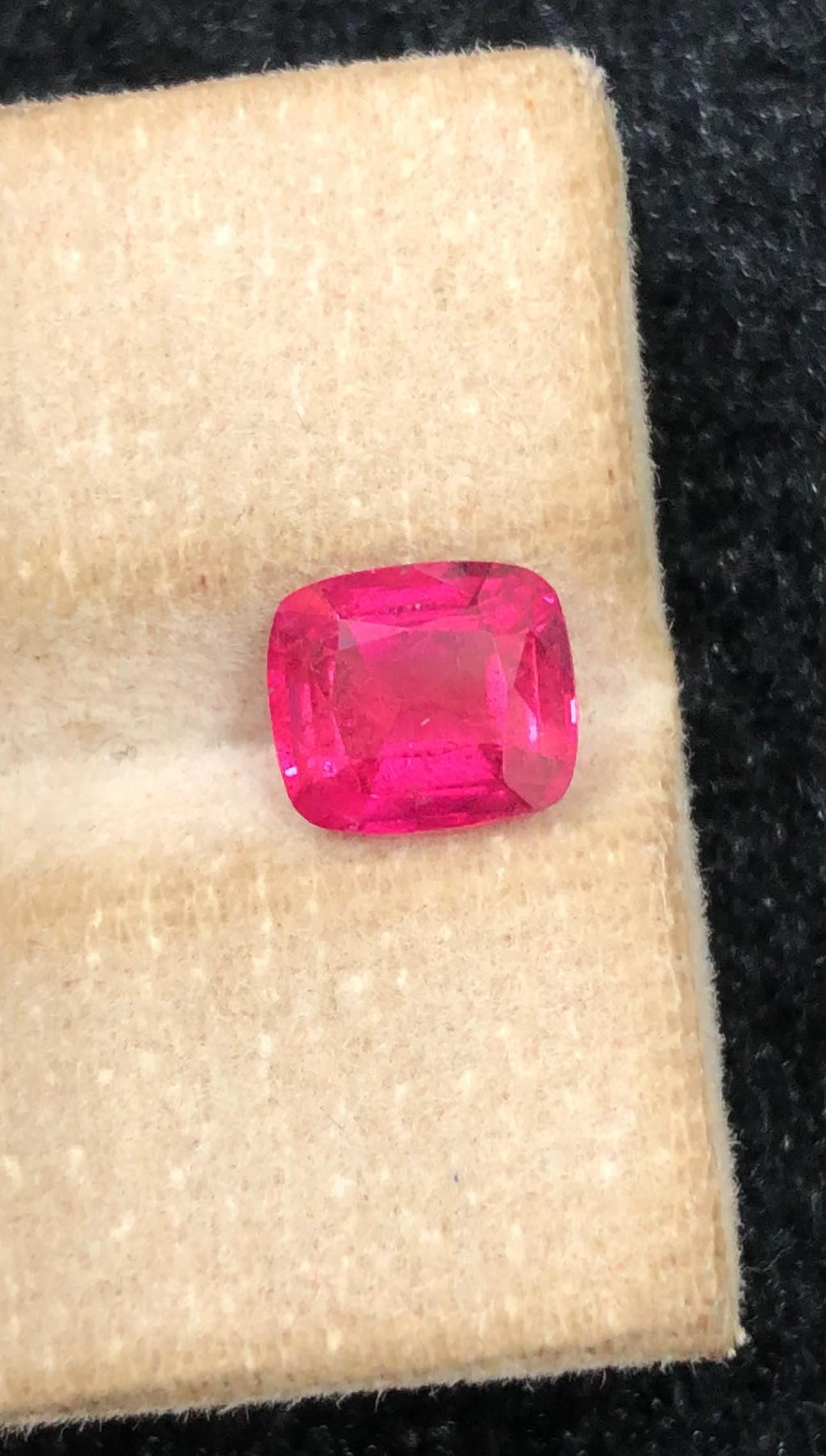 Pink Rubellite 1.70ct Cushion Cut Loose Gemstone from Afghanistan