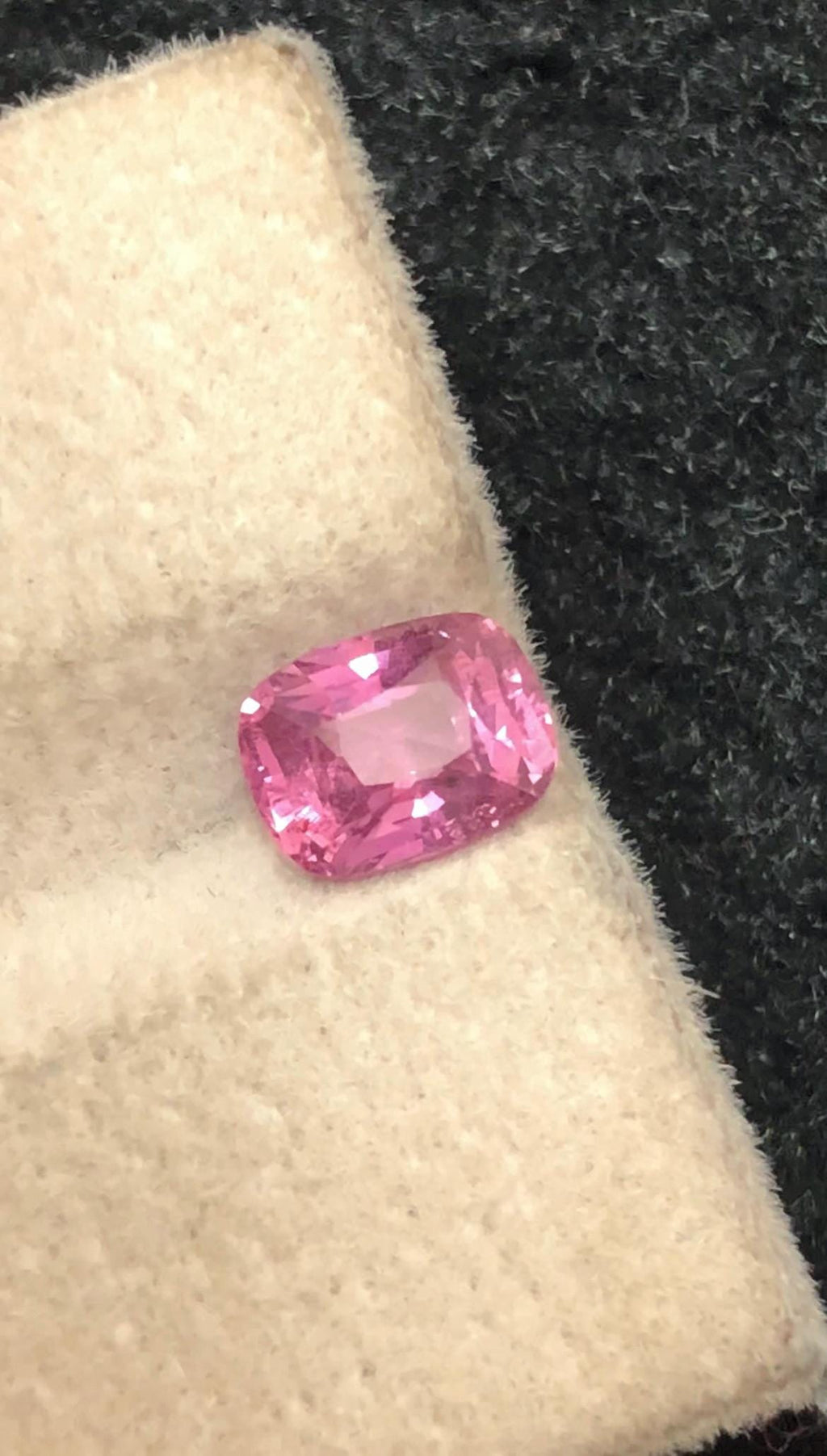 Padparadscha Sapphire 1.19 ct Cushion Cut – Orangy-Pink Radiance No Heat Certified