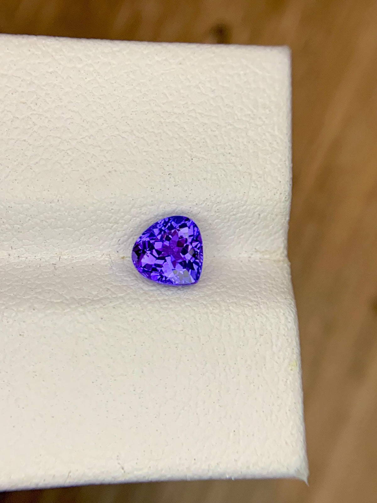 Certified 0.86 Carat Round Tanzanite Gemstone: Vivid Violet-Blue Loose Gem
