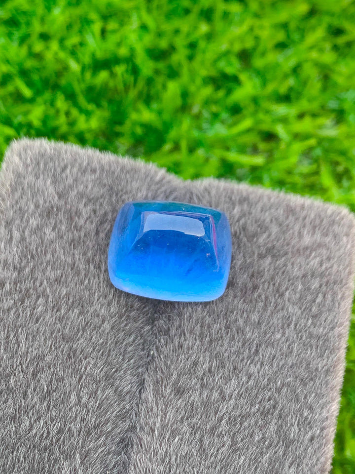 Santa Maria Aquamarine Cabochon: Deep Blue Gemstone, March Birthstone (22.65 CT)