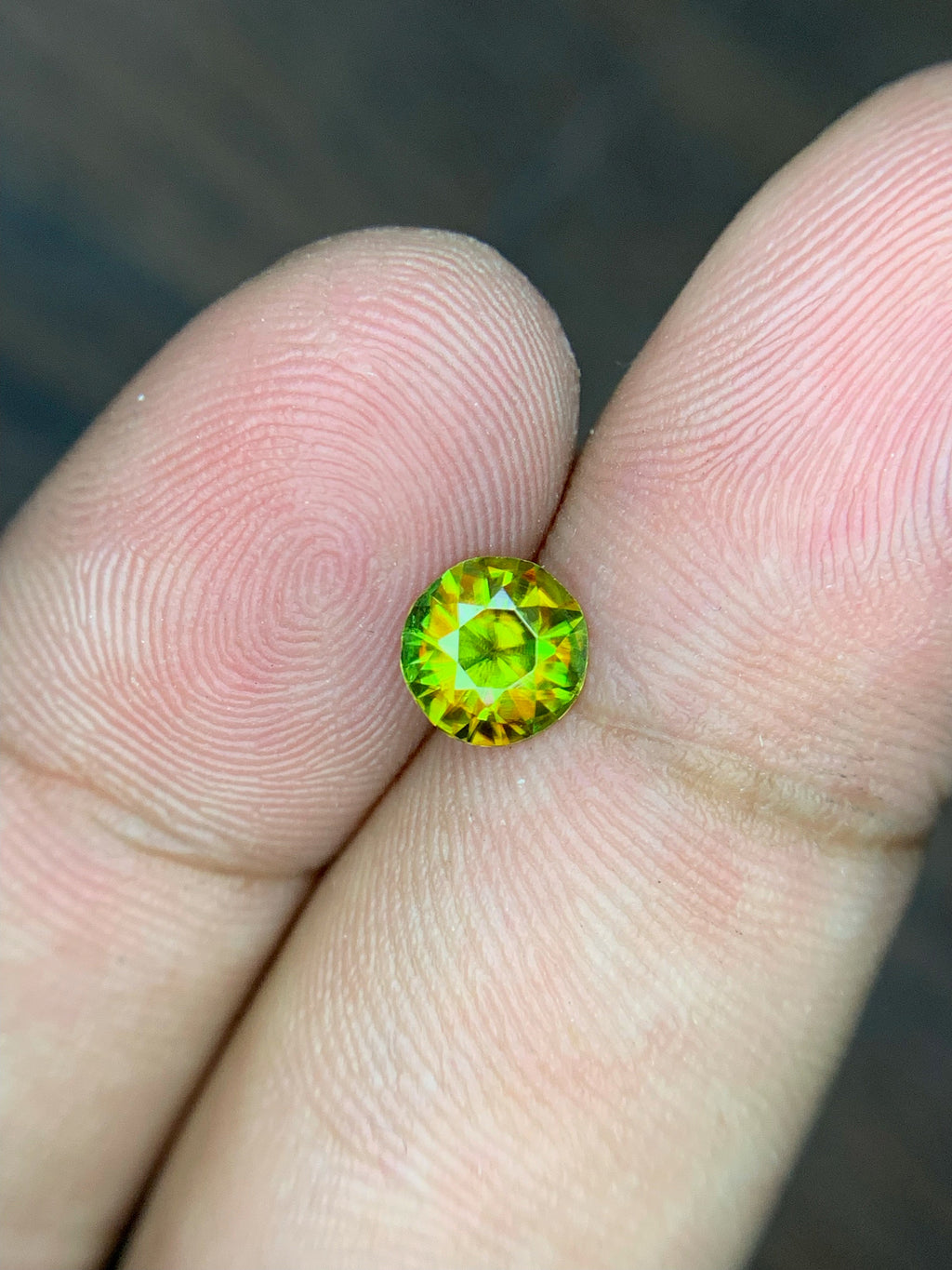 0.75 Carat Natural Chrome Sphene Loose Gemstone: Nugget Green