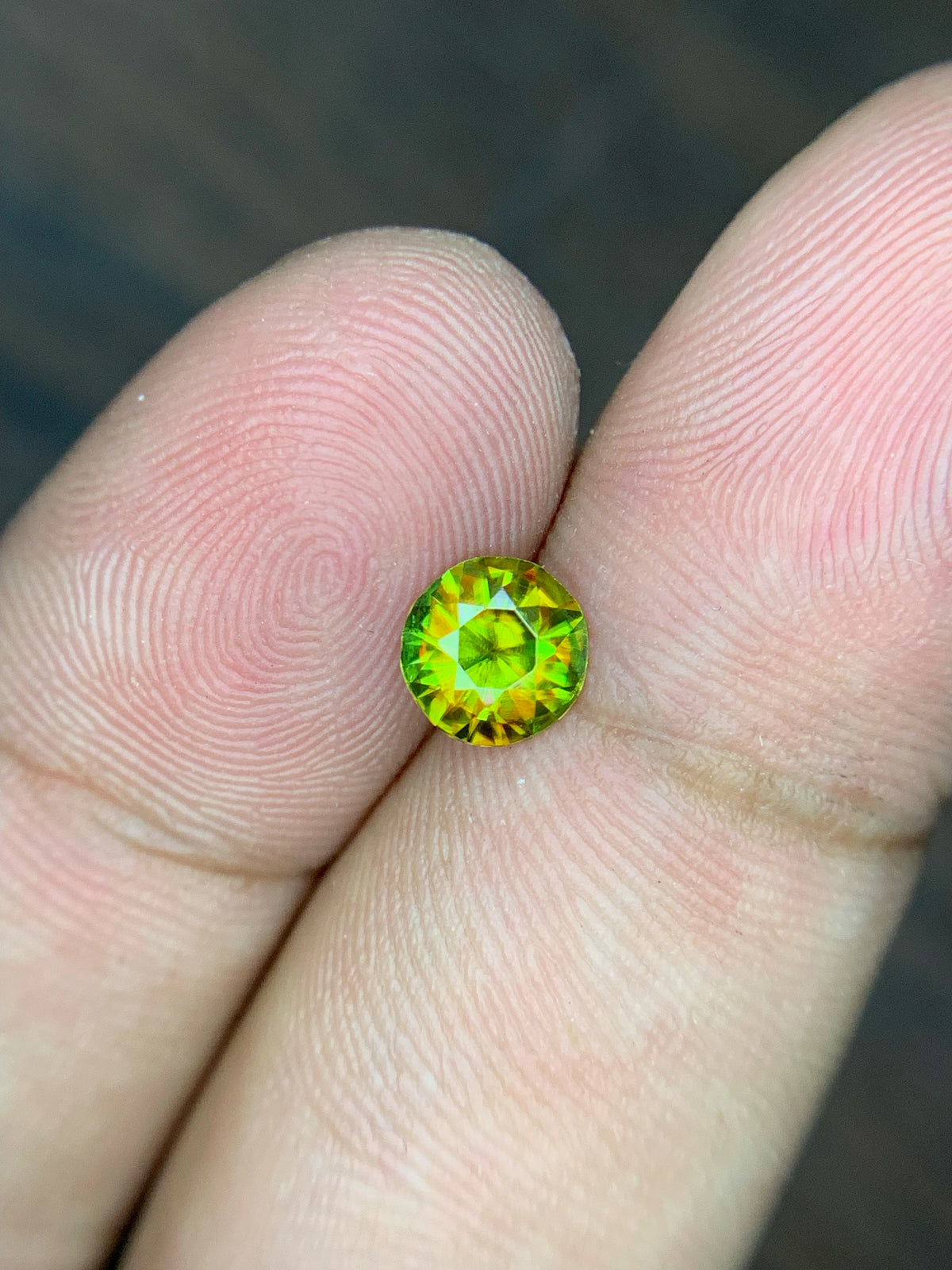 0.75 Carat Natural Chrome Sphene Loose Gemstone: Nugget Green