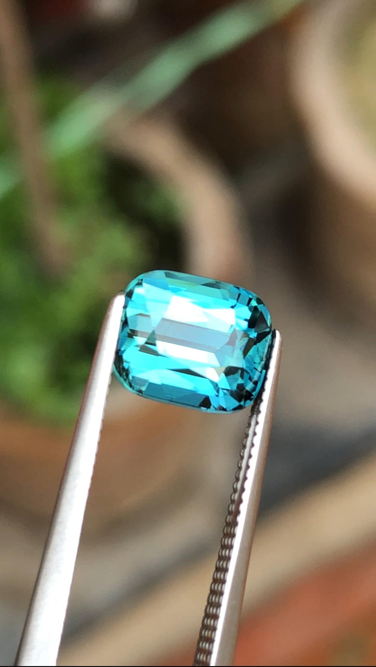 Natural Lagoon Tourmaline Cushion Cut – 2.70 Carat from Afghanistan