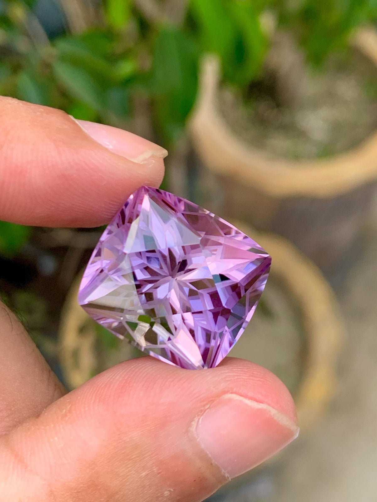 Amethyst 28.90ct Fancy Cut from Brazil – Rich Purple Collector’s Gemstone