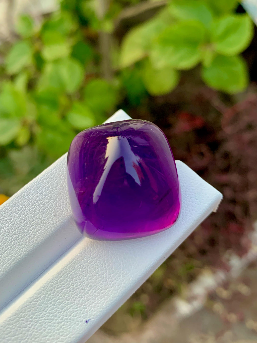 Deep Purple Amethyst Sugarloaf Cabochon: 83.90 Carat Gemstone