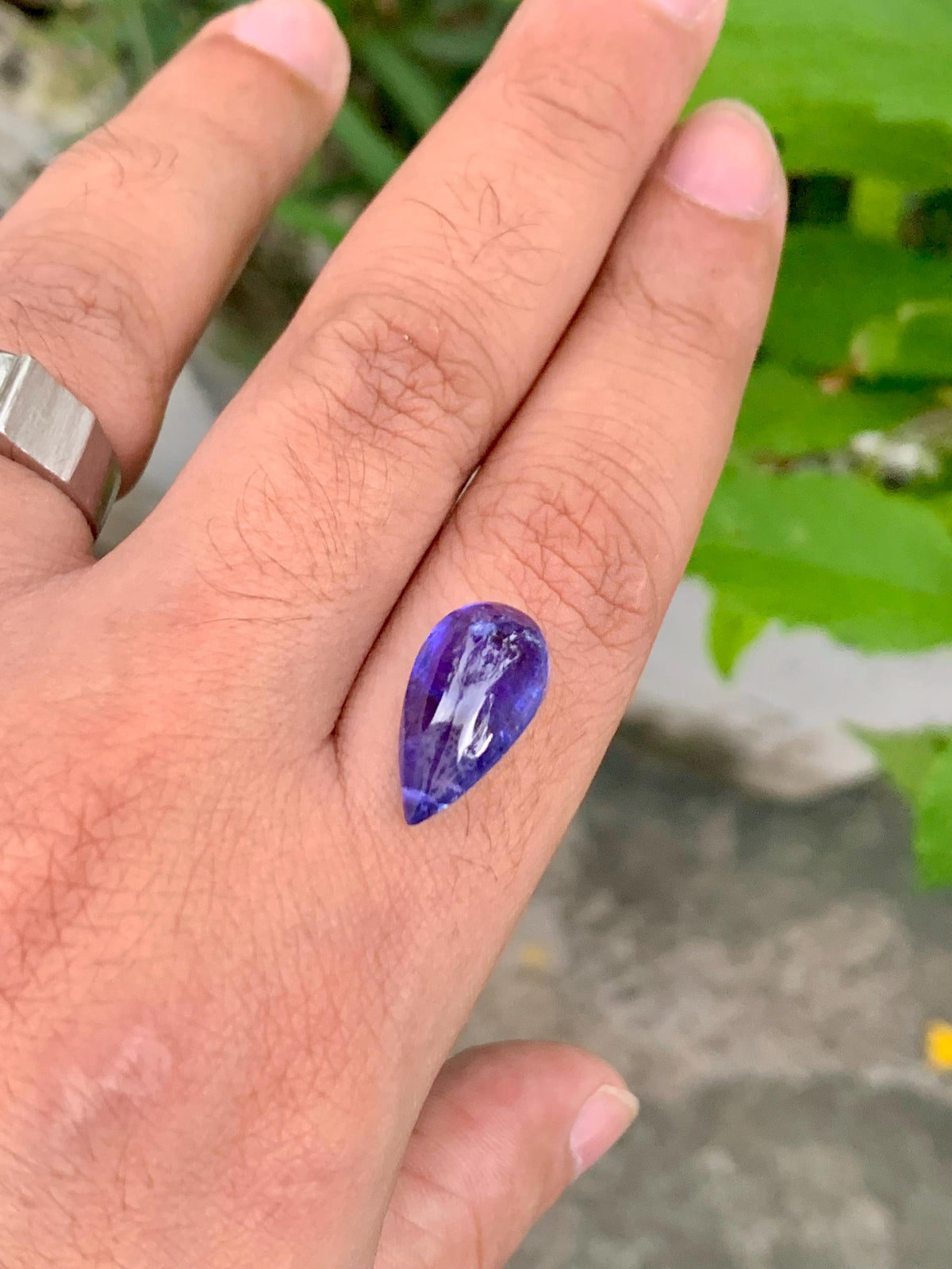 AAA Tanzanite Cabochon: Loose December Birthstone, Jewelry Making (10.13 Carat