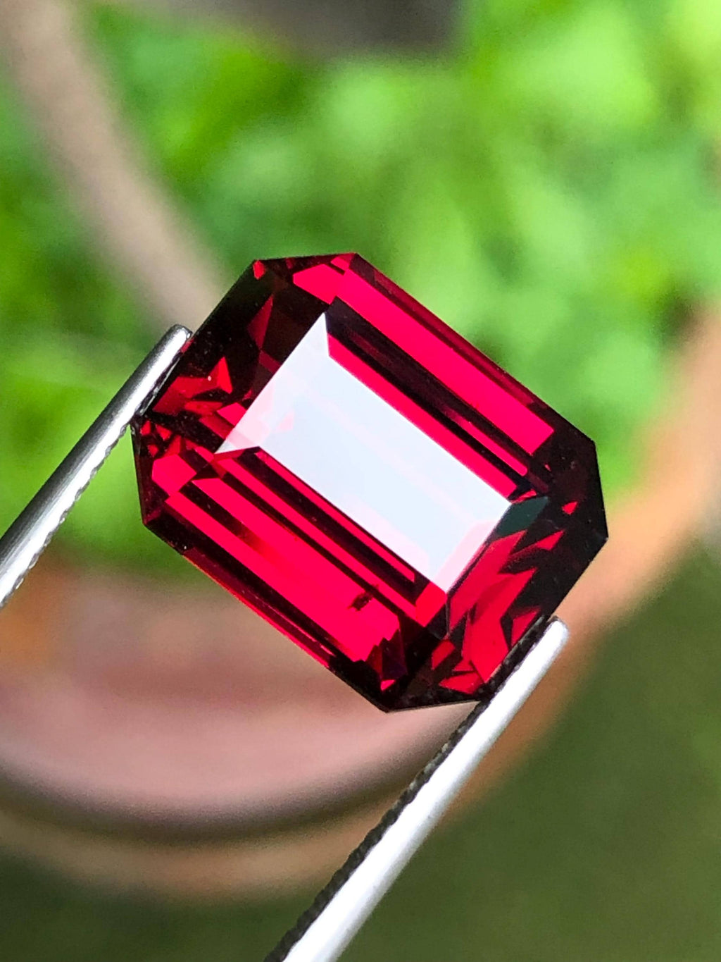 Sensational Giant 13.02 Cts Rhodolite Tanga Mines Garnet,Vibrant Red Color