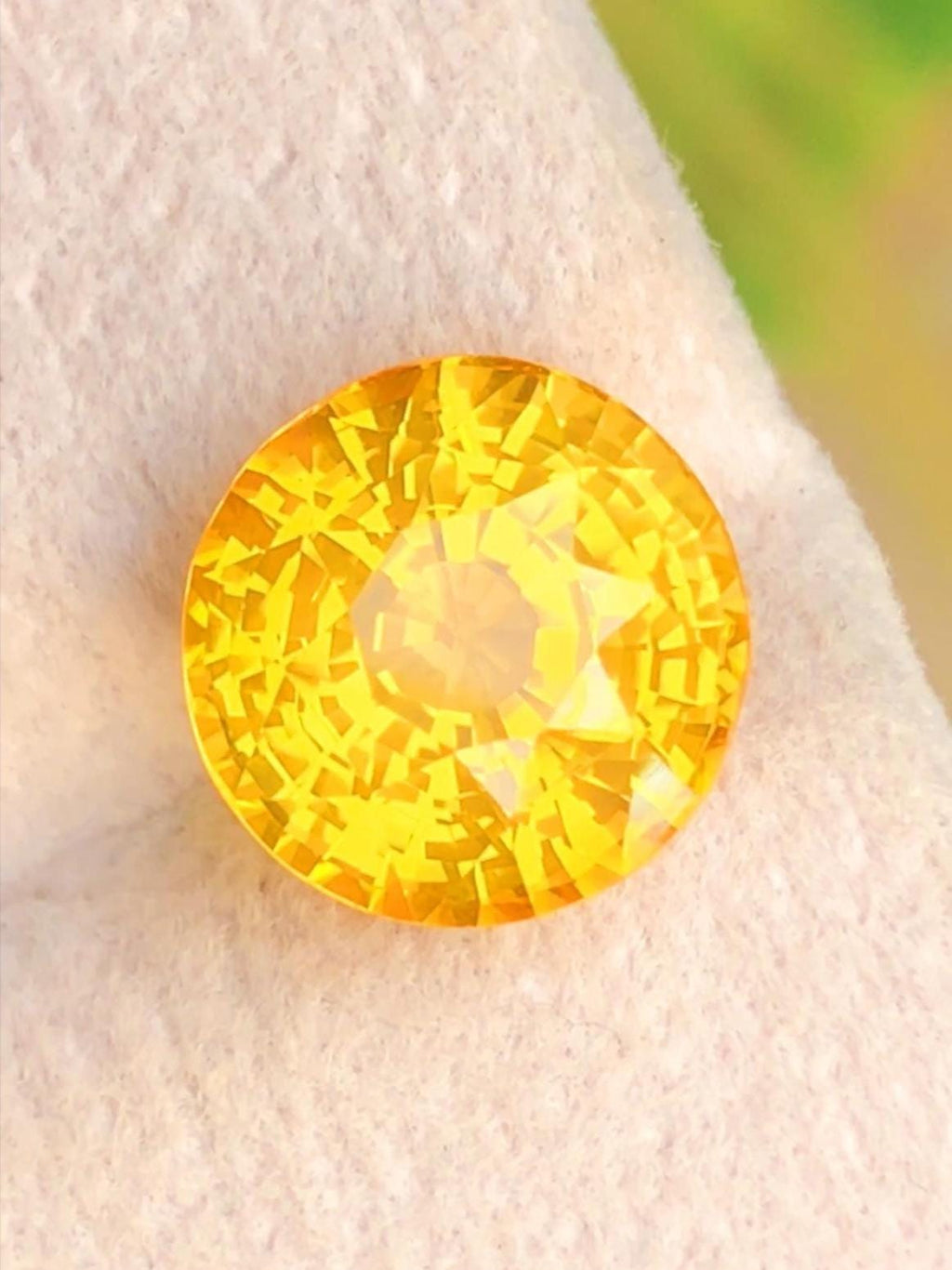 Vivid Yellow Sapphire 5.00ct Pear Cut From Ceylon