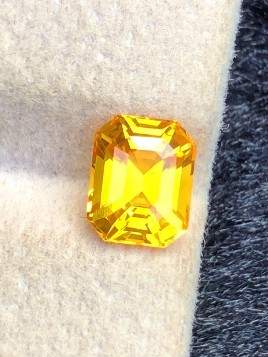 Yellow Sapphire 1.56ct Emerald Cut – Vibrant Gem from Sri Lanka