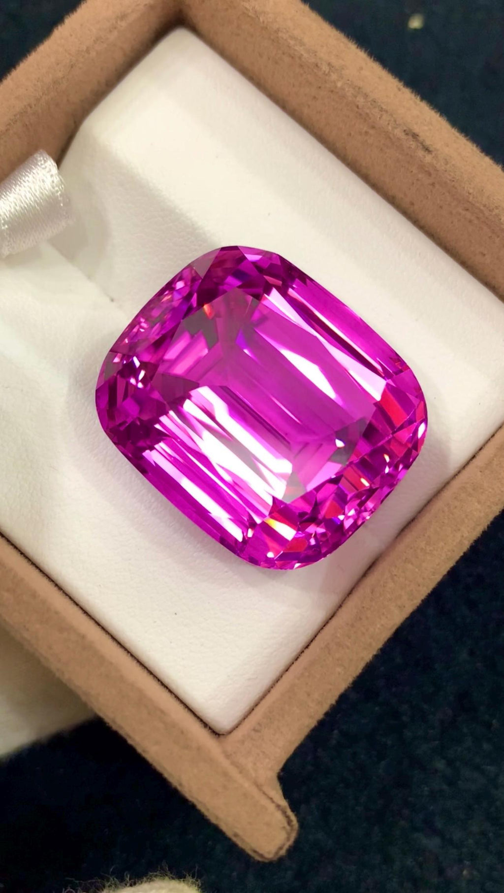 Pink Kunzite 102.30t Cushion Cut Gem - Big Size Kunzite from Afghanistan