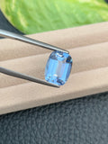 Santa Maria Aquamarine Gemstone: 4.80 CT Deep Blue Cushion Cut
