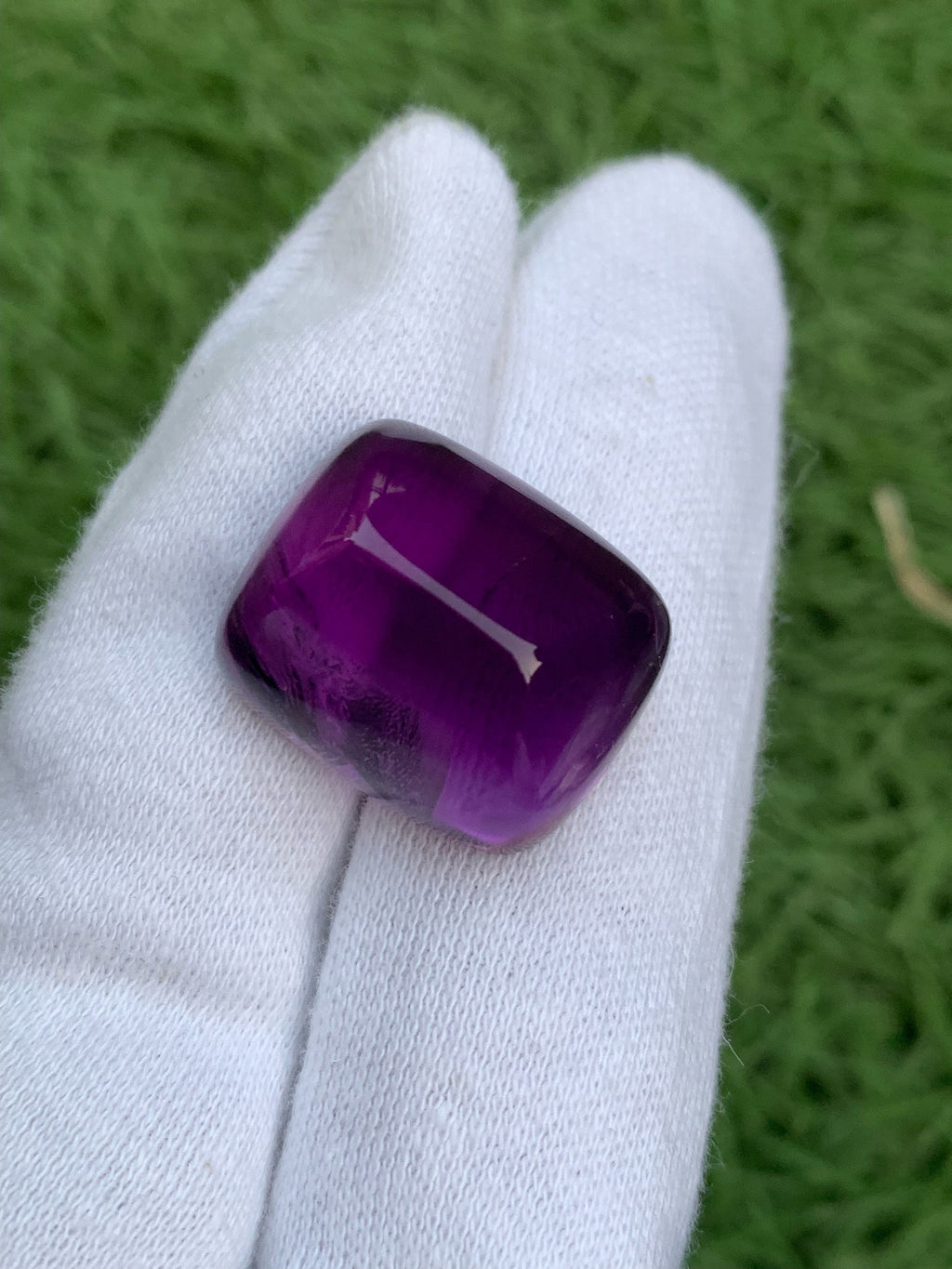 Deep Purple Amethyst Sugarloaf Cabochon: 51.25 Carat Gemstone