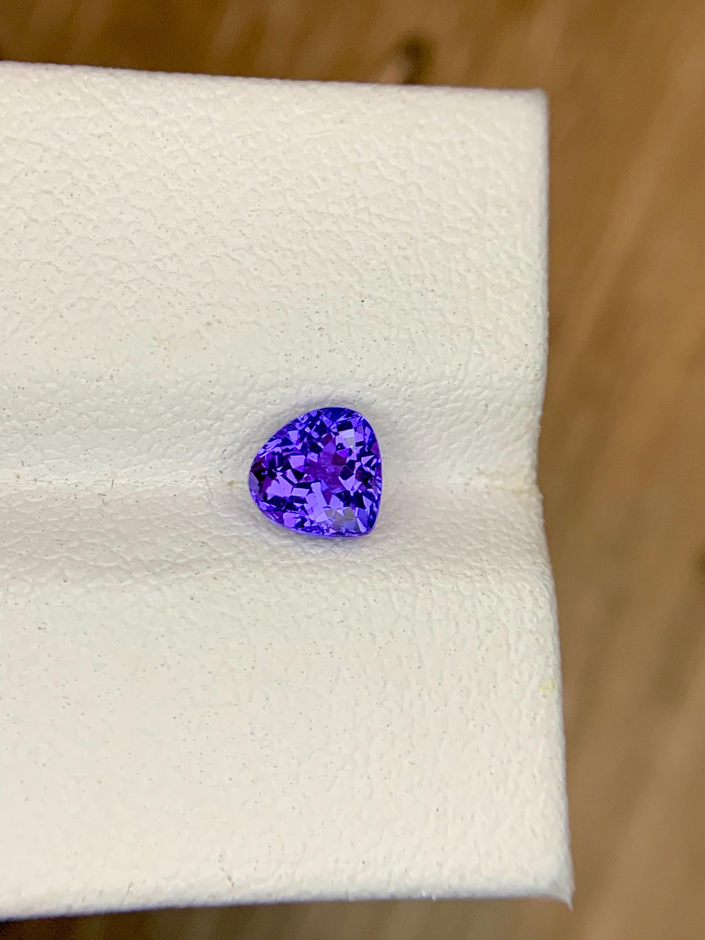 Certified 0.86 Carat Round Tanzanite Gemstone: Vivid Violet-Blue Loose Gem