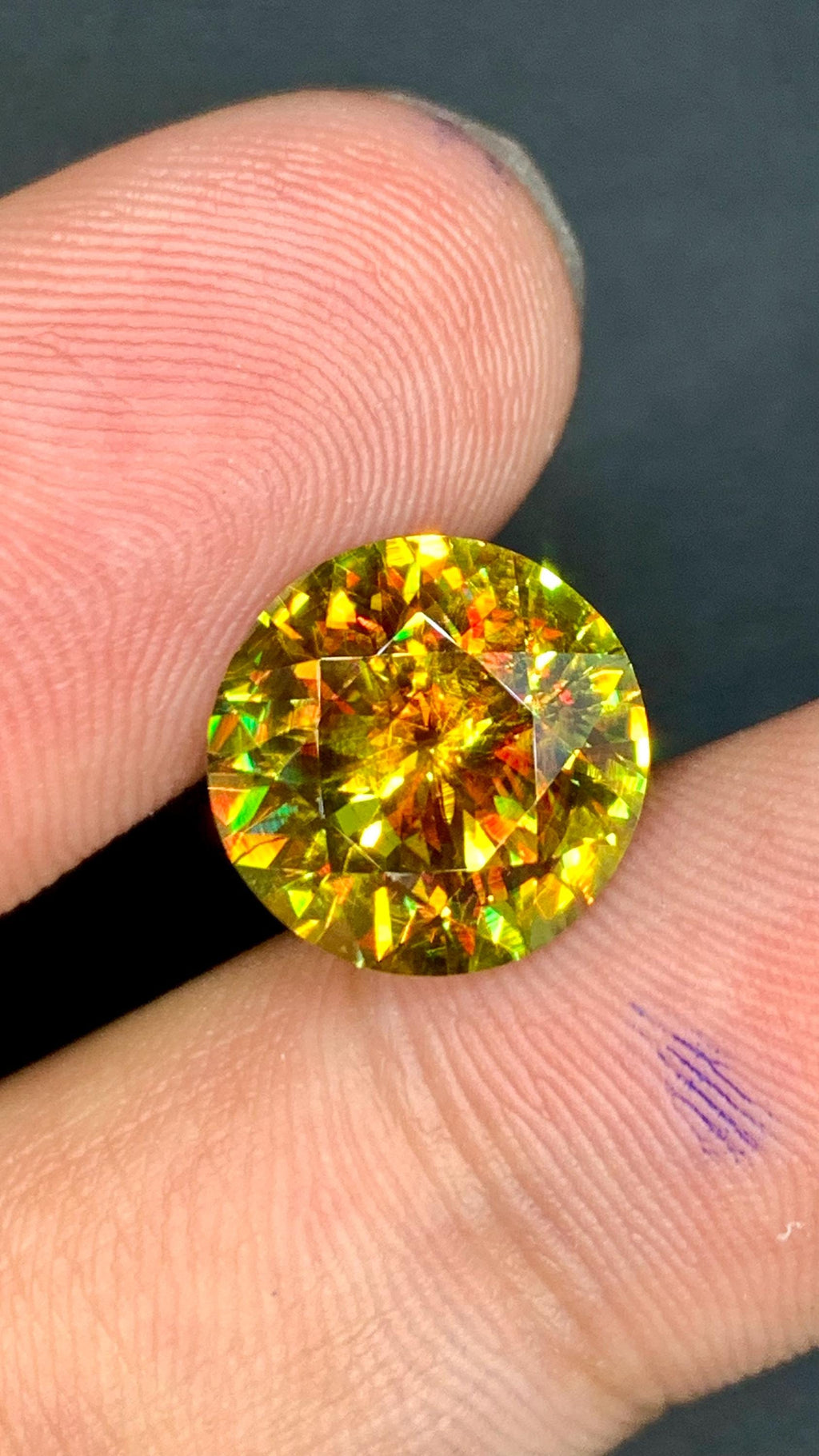 5 carats AAA Color Full Fire Nugget  16-0952 TCX Color Sparkles Natural Sphene Loose Gemstone ~