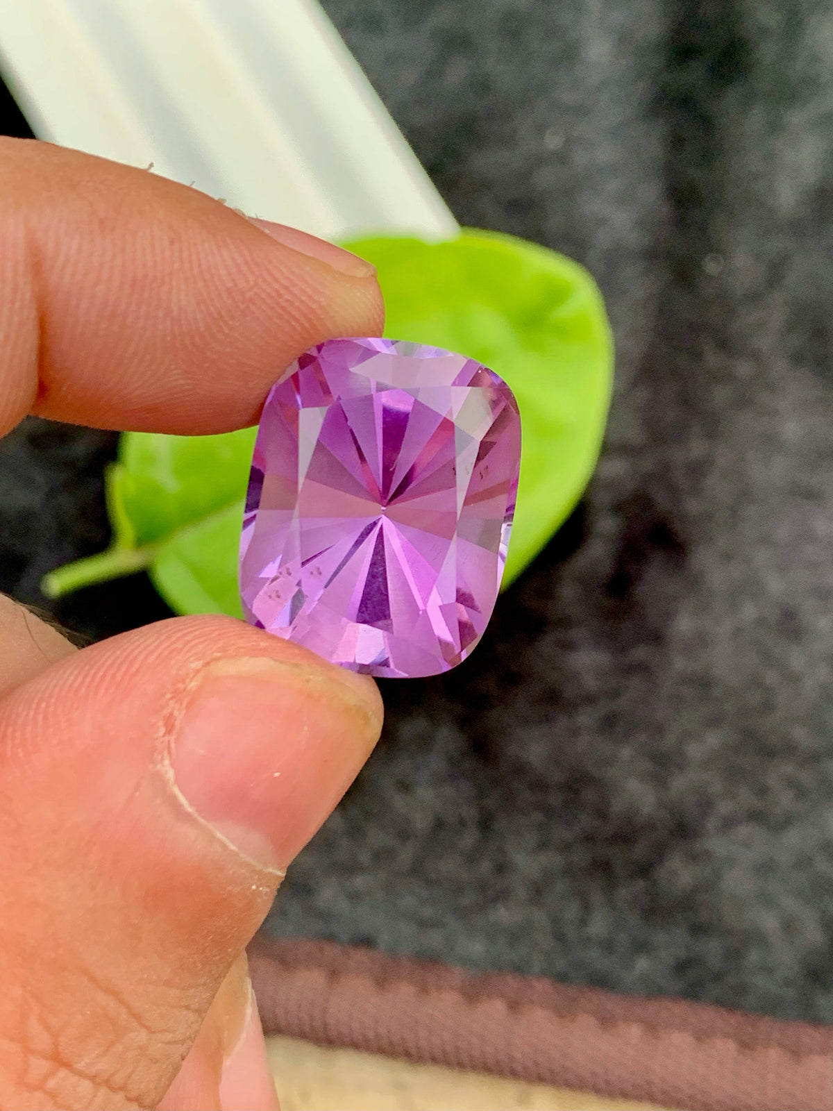 Natural Amethyst Loose Gemstone Cushion Blader Cut - 19.95 carats
