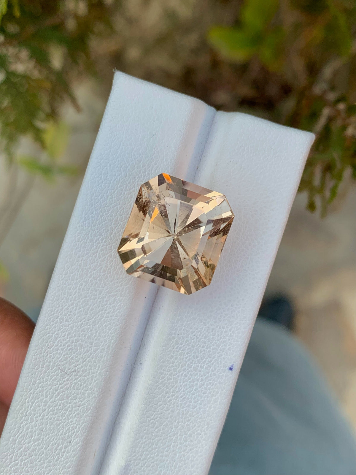 Faceted Yellow Topaz Gemstone: Fancy Cut Loose Stone, 24.45 CT