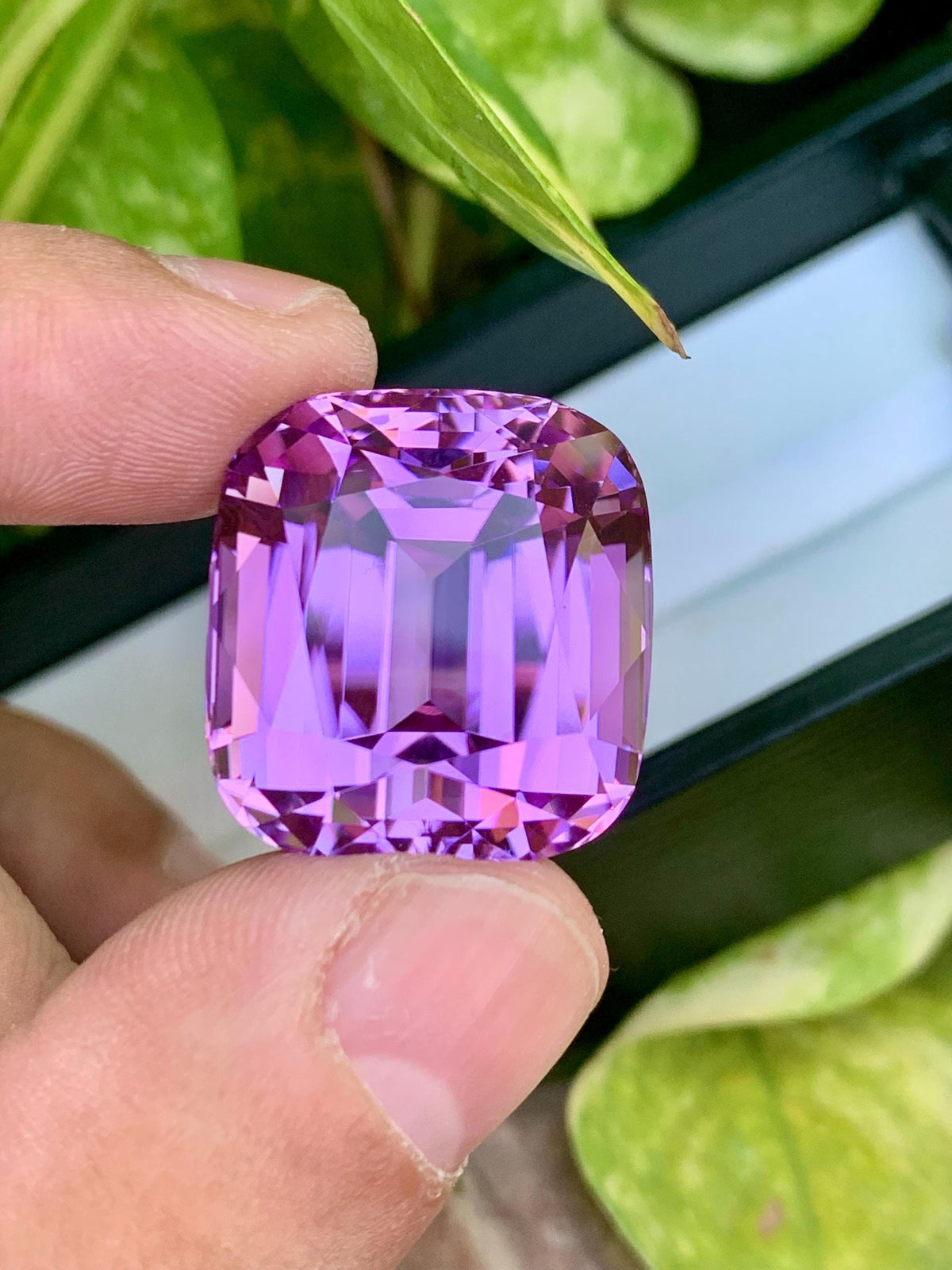 Natural Pink Kunzite Gemstone: 62.65 CT VVS Cushion Cut