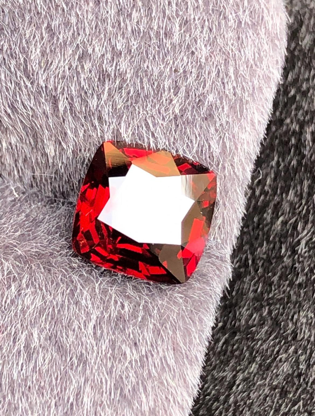 Vivid Red Spinel 2.45ct  Radiant Cushion Cut - Burma Gemstone Loose Stone