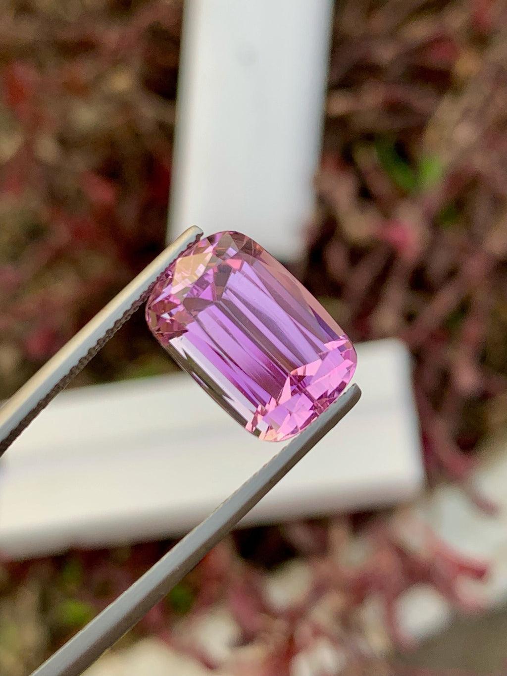 natural Pink Kunzite Gemstone For Jewelry, Faceted Kunzite Stone, 11.25 CT