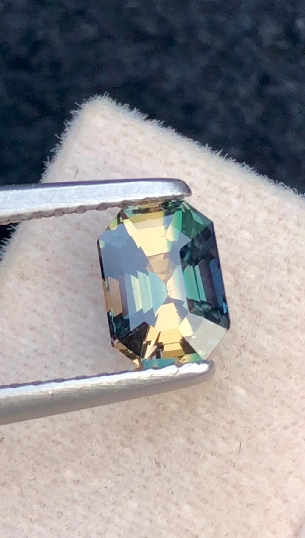 Parti Sapphire 1.17 Carat Octagonal Cut Loose Gem - Sri Lanka Certified