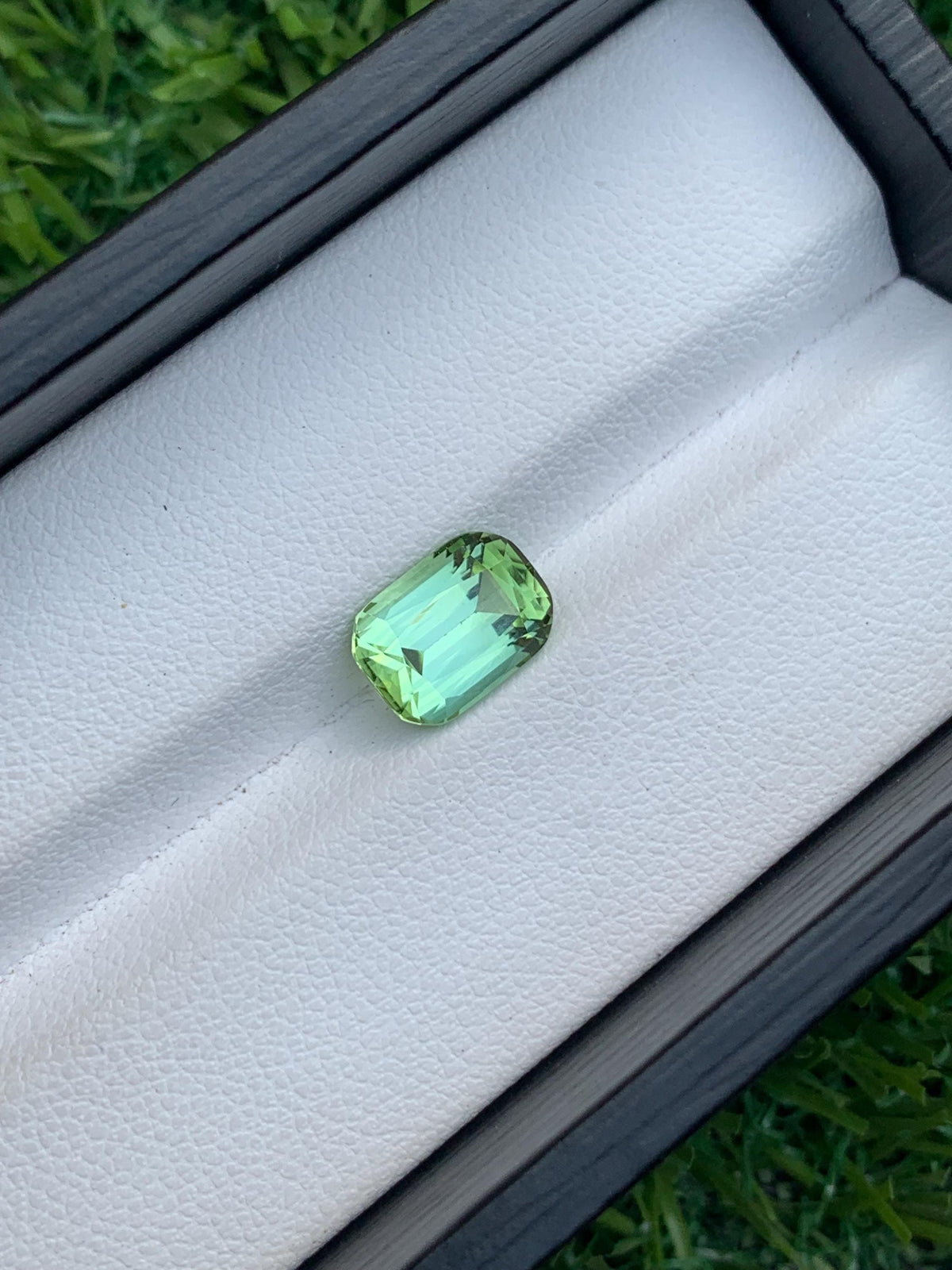 Mint Green Tourmaline Gemstone: Cushion Cut, 2.65 Carat, Afghanistan