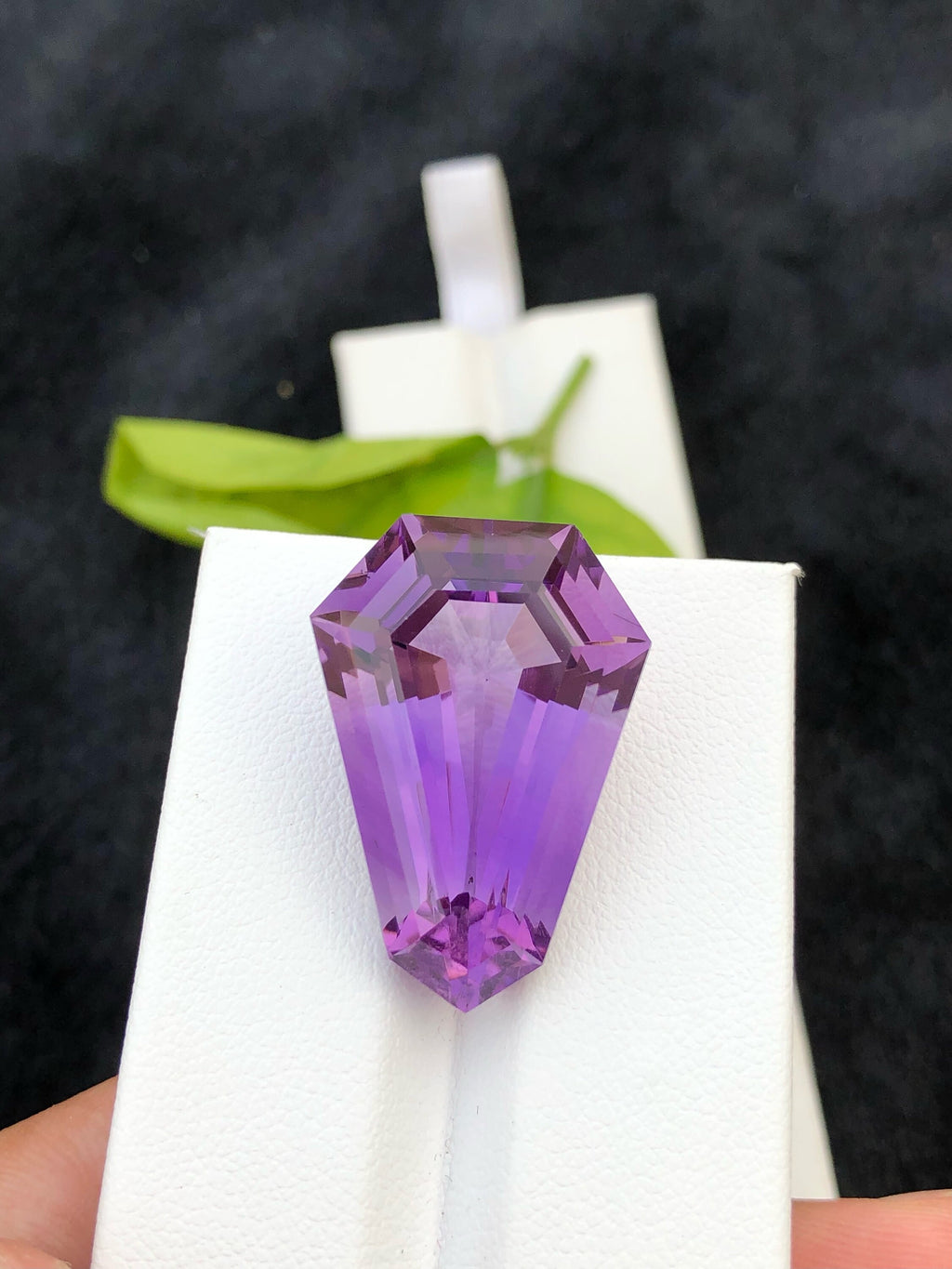 Fancy Cut Natural Amethyst Loose Gemstone: 31.90 CT, Jewelry Making