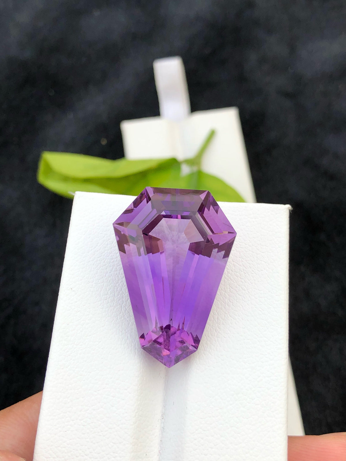 Fancy Cut Natural Amethyst Loose Gemstone: 31.90 CT, Jewelry Making