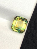 Green Sapphire 1.27ct Octagonal Cut Madagascar No-Heat Certified