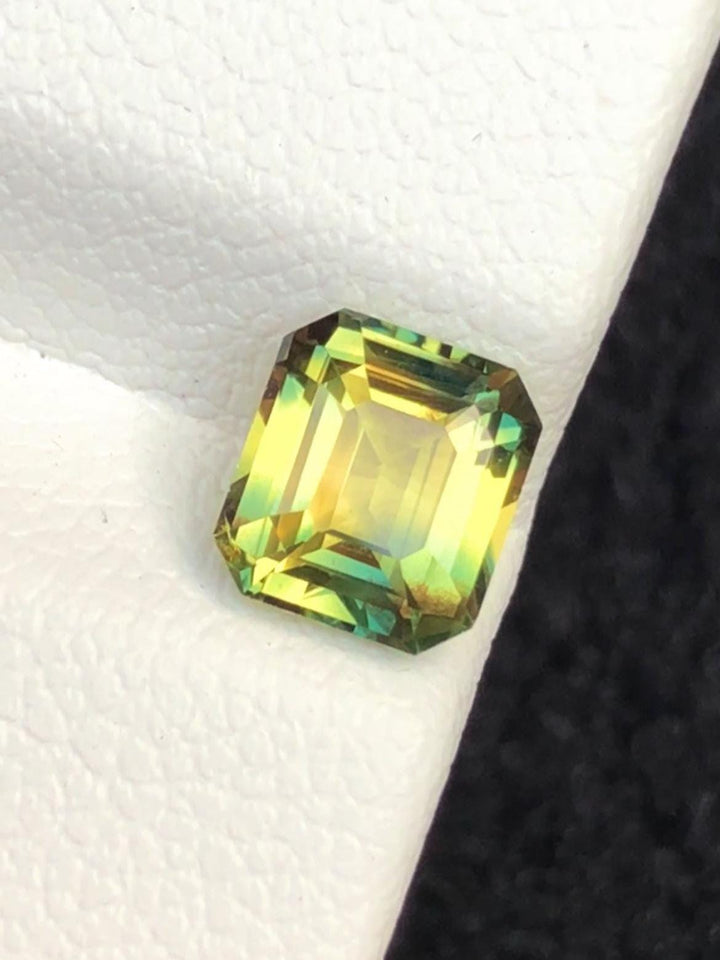 Green Sapphire 1.27ct Octagonal Cut Madagascar No-Heat Certified