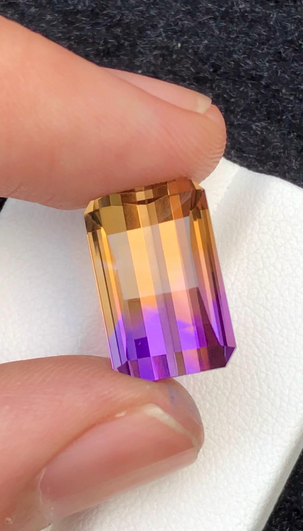 Ametrine 10.50 Carat Pixel Cut Loose Gemstone – from Brazil