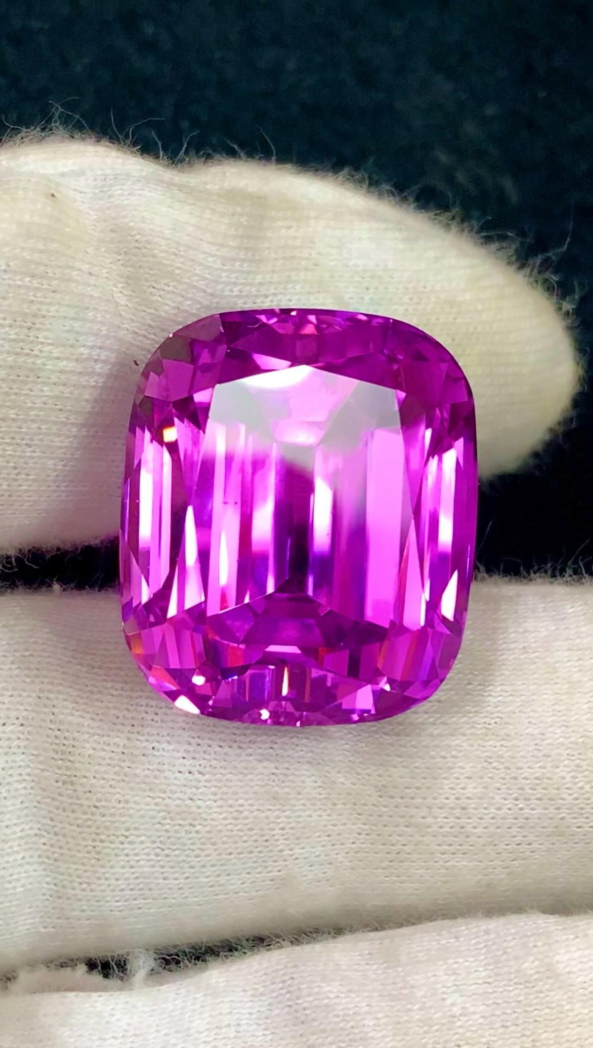 Pink Kunzite 64ct Cushion Cut Gemstone from Afghanistan – Elegant Sparkling Pink Gem