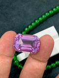 Pink Kunzite 33.80ct Octagonal Emerald Cut Gem – Sparkling Afghan Gemstone