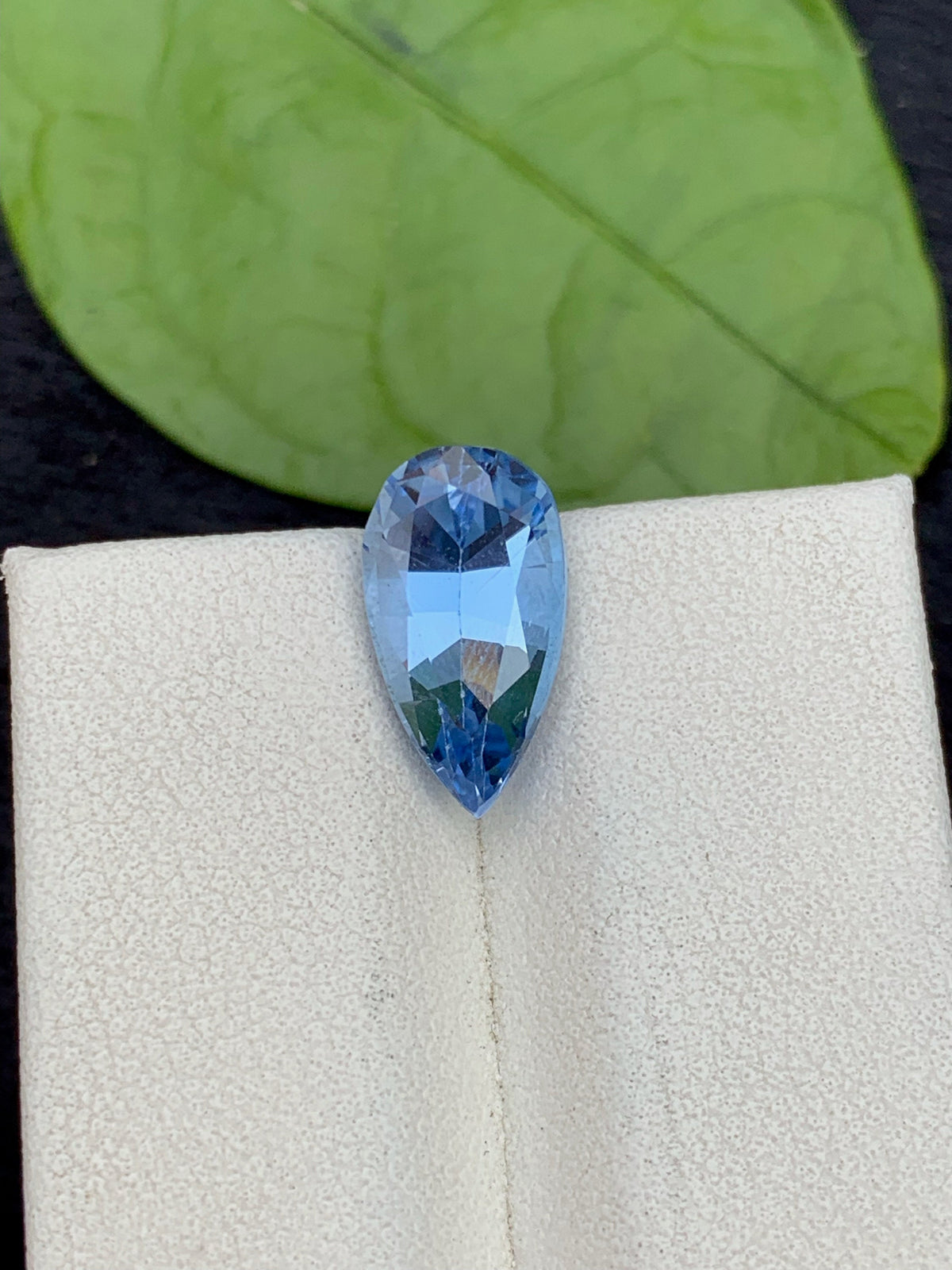 Santa Maria Blue Aquamarine Gemstone: Pear Cut, March Birthstone (1.85 Carats)