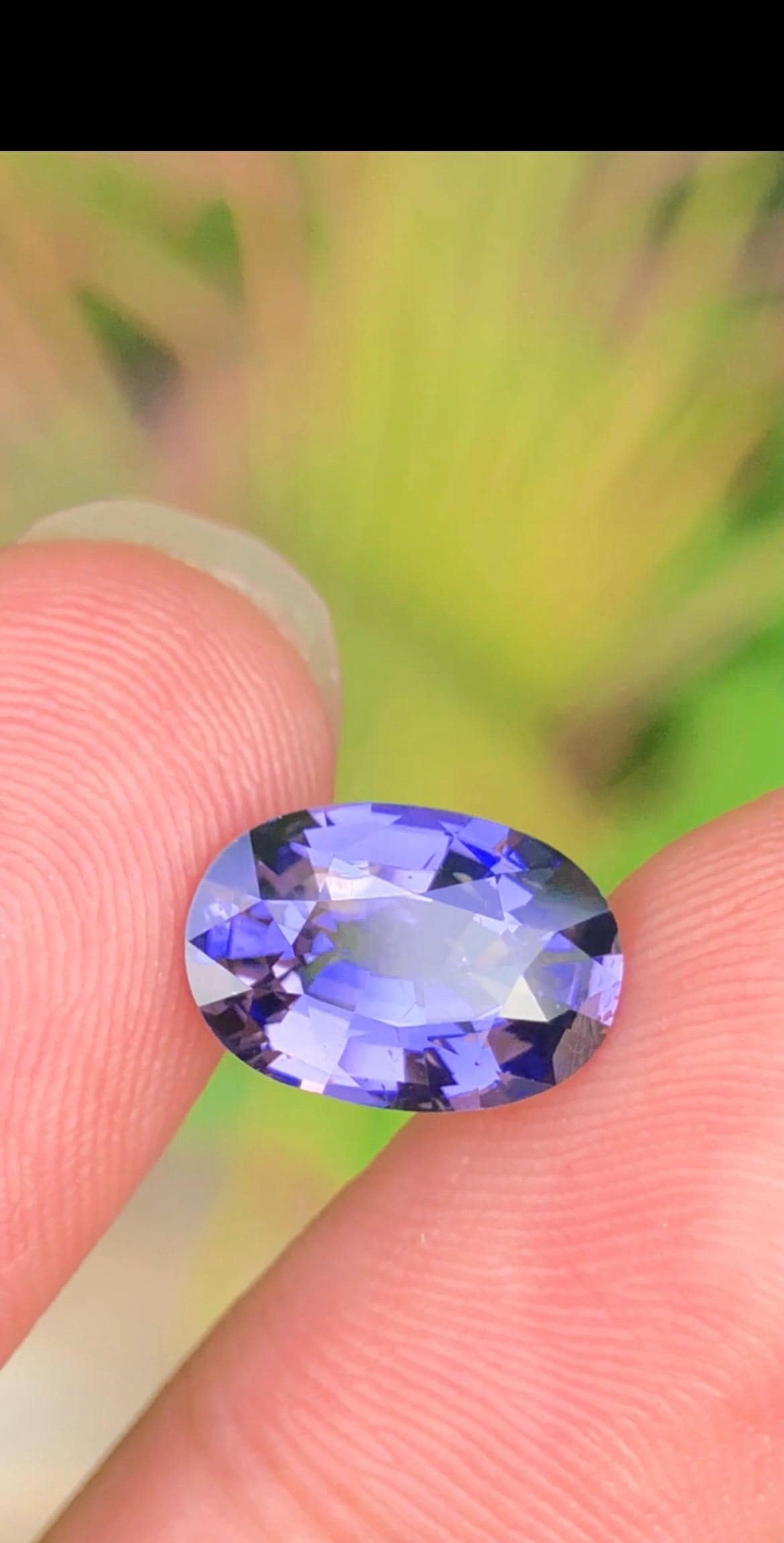 Color Change Spinel3.05ct Oval Faceted Cut – Color-Change Blue to Purple with Certificate.