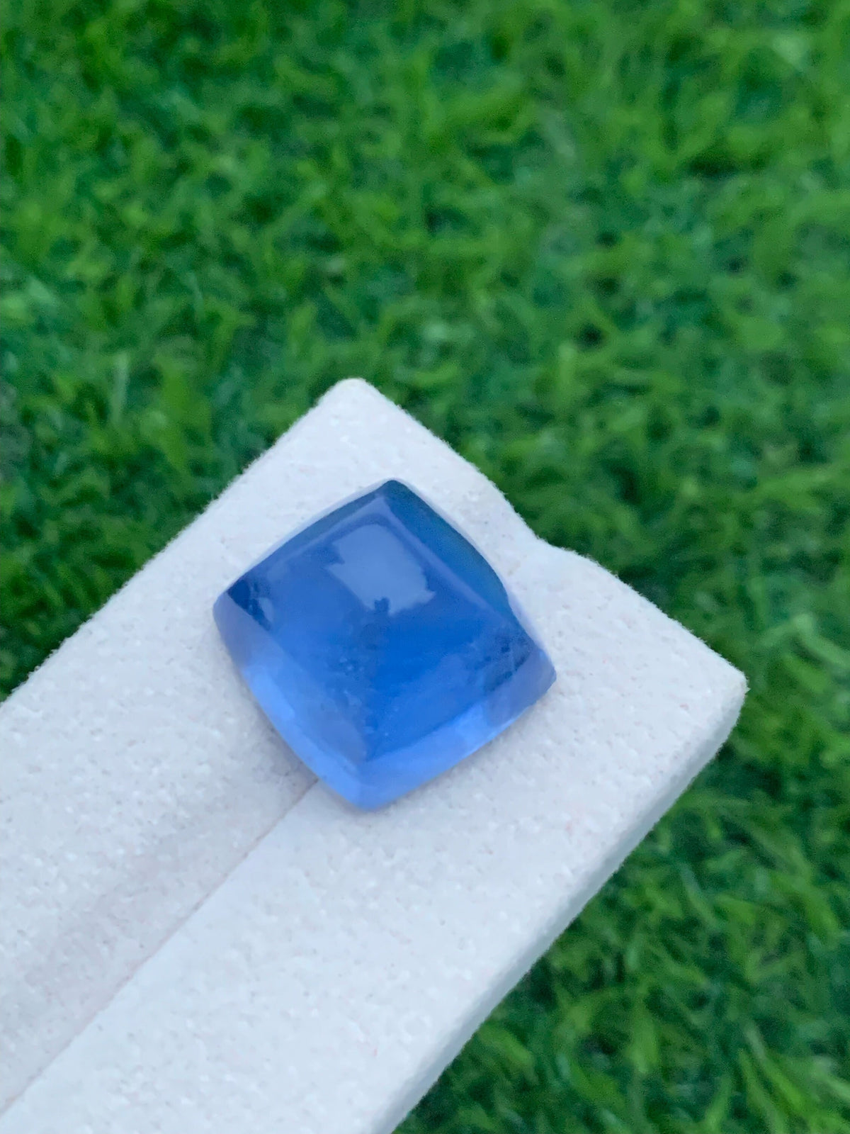 Deep Blue Aquamarine Sugar Loaf Cabochon: March Birthstone, 25.35 CT
