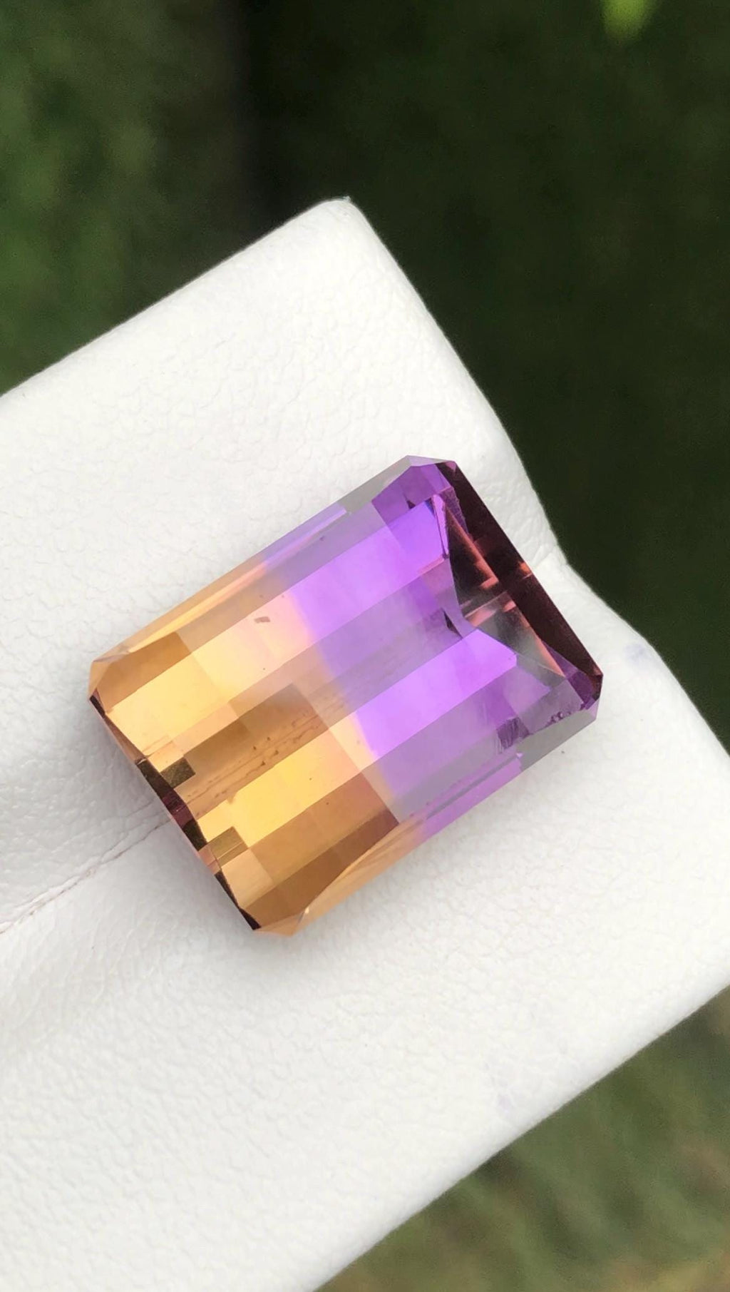 Ametrine 13.75 Carat Pixel Cut Loose Gemstone – from Brazil