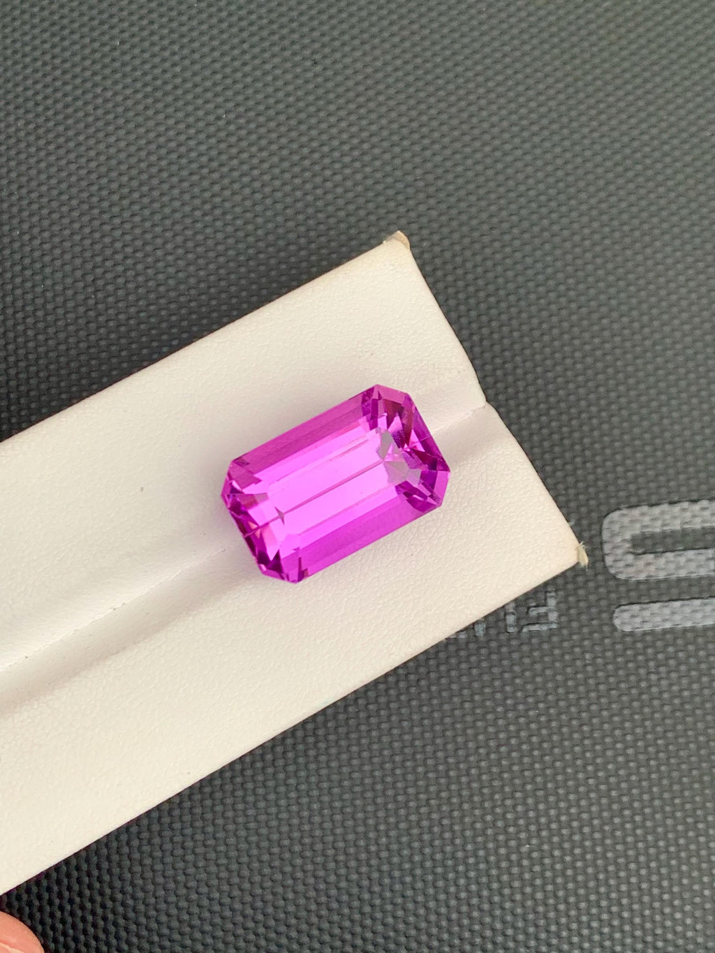 Vivid Pink Kunzite Gemstone: 27.80 Carat Emerald Cut, Afghanistan