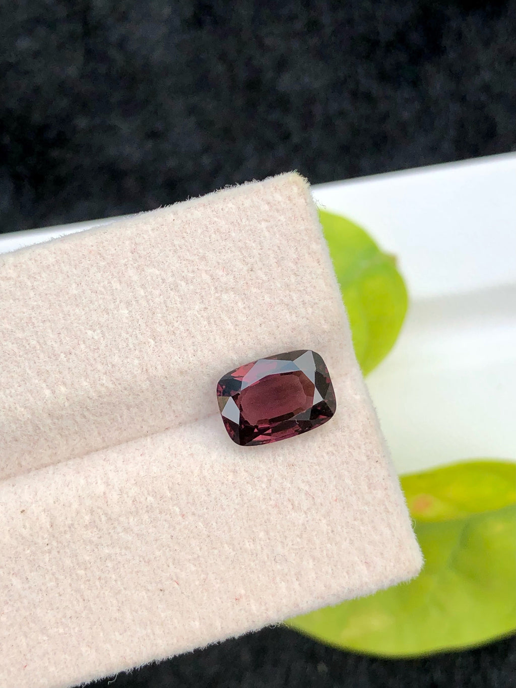 2.10 Carat Purple Spinel Gemstone: Natural Faceted Burma Stone (7x5x3 mm)