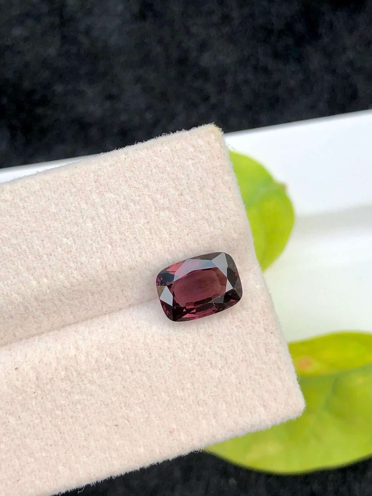 2.10 Carat Purple Spinel Gemstone: Natural Faceted Burma Stone (7x5x3 mm)