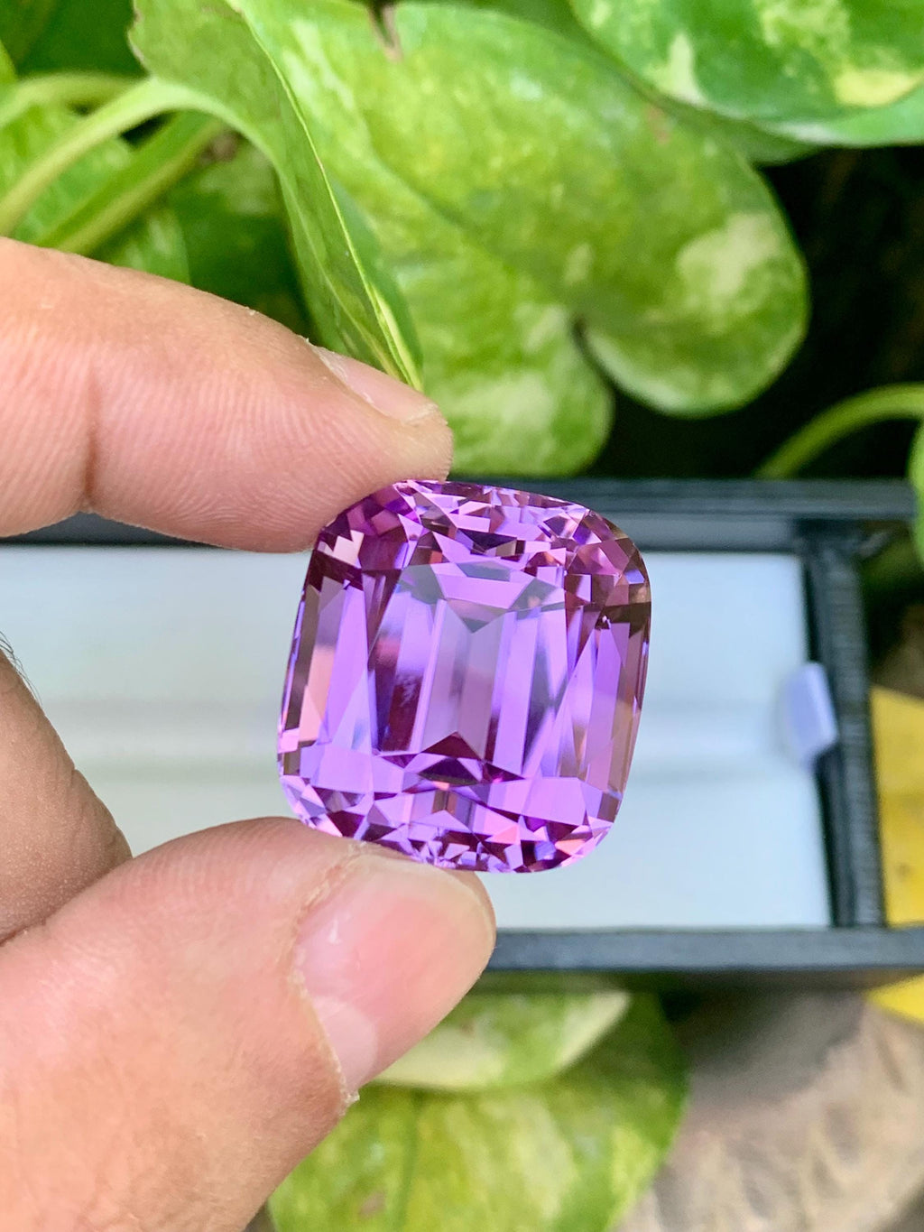 Natural Pink Kunzite Gemstone: 62.65 CT VVS Cushion Cut