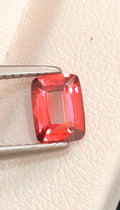 Vivid Padparadscha Sapphire 1.09 ct Cushion Cut , Certified Vivid Orange-Pink