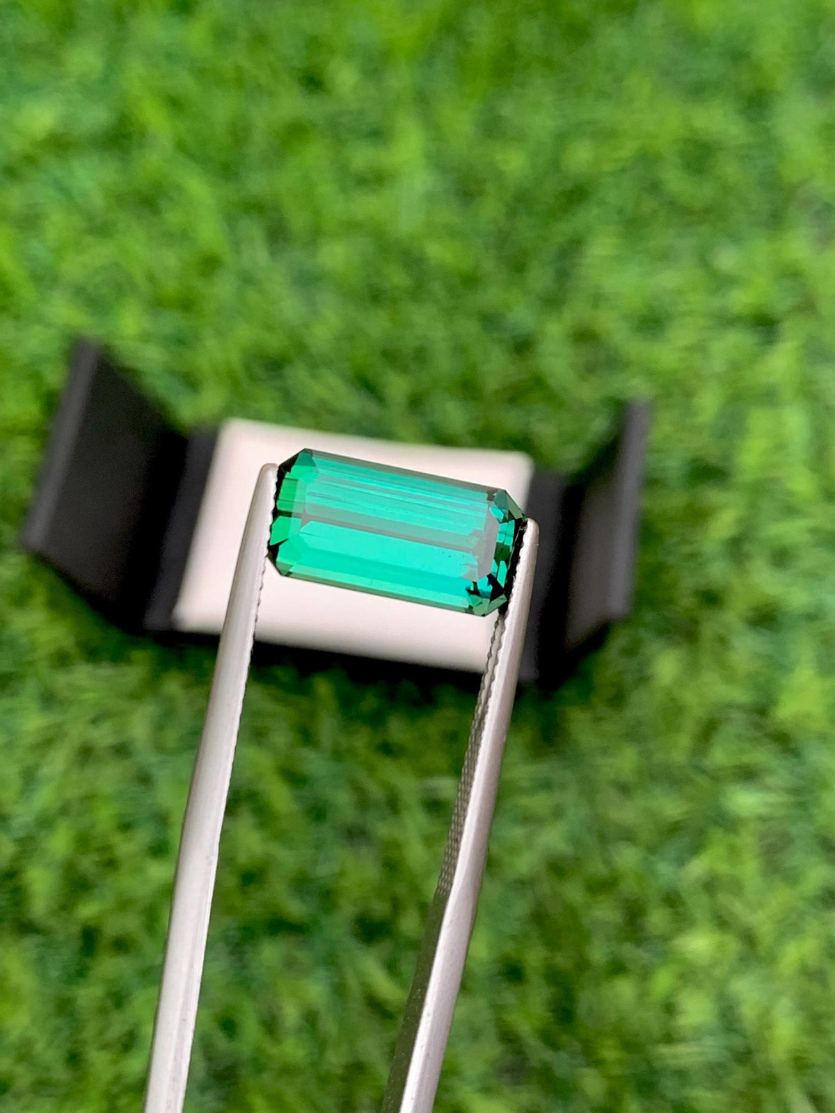 Bluish Green Tourmaline Gemstone: Emerald Cut, 5.60 CT, Afghanistan Origin